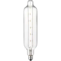 Home Sweet Home Edison Vintage LED filament lichtbron Carbon - Helder - G78 Tube - Retro LED lamp - 7.8/7.8/33cm - geschikt voor E27 fitting - Dimbaar - 5W 400lm 3000K - warm wit licht