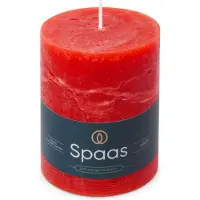 Spaas Stompkaars Essential Collection Rood 65 Uur D 8 H 11 Cm
