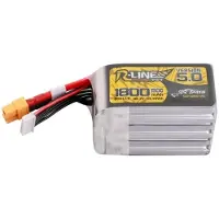 Tattu Lipo R-Line Versie 5.0, 1800mAh, 22,2V, 150C, 6S accu met XT60 connector