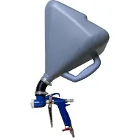 Adler spuitpistool voor pleisterwerk met gewricht, plastic reservoir, model AD9020