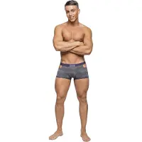 Male Power Heather Haze - Cutout Short grey S