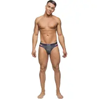 Male Power Heather Haze - Uitgesneden Bikini grey XL