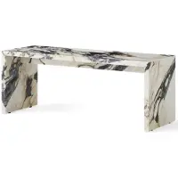 Audo Copenhagen Plinth Bridge Tafel Calacatta Viola Marble