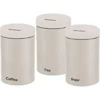 Klausberg 7452 - Voorraadbussen - Set van 3 - Beige