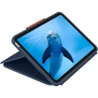 Logitech Rugged Combo 4 Touch-toetsenbordhoes voor iPad (10e generatie/A16) Multi-Touch-trackpad, toetsenbord van standaardformaat, vier gebruiksmodi, Smart Connector, opbergruimte voor digitale pen