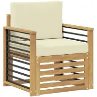 vidaXL Buiten bank set Polyester Wit