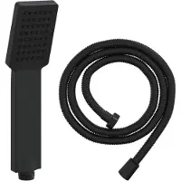 vidaXL Douchkop Set Zwart 150 cm Roestvrij staal