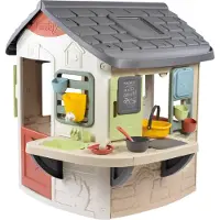 Smoby - Speelhuis met modderkeuken - 16 accessoires inbegrepen - creatief rollenspel