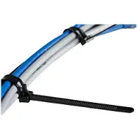 StarTech.com 120 mm Zwarte Herbruikbare Kabelbinders 100 stuks