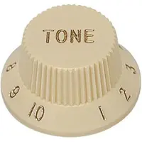 Boston KI-1726-T Bell Knop - Ivoor, Geschikt voor 24 Fine en 18 Coarse Knurl