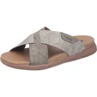 Rieker Slippers bruin Synthetisch Maat 45
