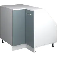 Vicco R-Line Hoekkeukenkast voor schuine wand – 75.6 cm met 1 deur, kastromp 60 cm diepte Blauw-grijs