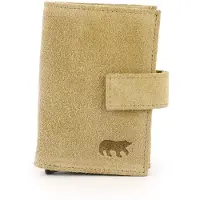 Bear design Elsie Suede Leren Creditcardhouder / Pasjeshouder / Portemonnee - Bisquit