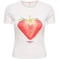 ONLY Shirt groen / rood / wit