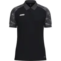 Jako Sonic Polo Heren - Zwart / Antraciet | Maat: S