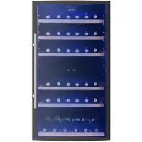 CAVISS C252GBEG - Wijnkoelkast 2 Temperatuurzones - 52 Flessen - 5 TOT 22 °C - Anti-UV Glasdeur - LED Binnenverlichting - Anti Vibratiesysteem