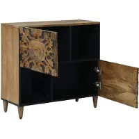 vidaXL Dressoir Bruin 80 x 33 x 75 cm Massief Mango Hout