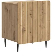 vidaXL Nachtkastje Artisanaal eiken 43 x 34,5 x 52 cm Bewerkt hout