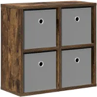 vidaXL - Dressoir - Rook - Eiken - 49,5 - x - 22 - x - 47 - cm
