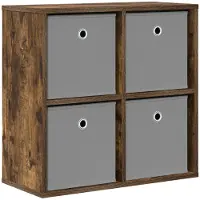 vidaXL Dressoir Rook Eiken 59,5 x 27 x 57 cm