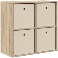 vidaXL Dressoir Sonoma Eik 68,5 x 32 x 67 cm