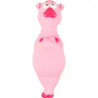 Flamingo Pig Squeaky Hondenspeeltje