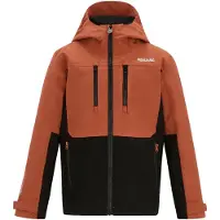 Regatta Highton Monochrome Waterdichte Jas voor Kinderen/Kinderen (Baksteen/Zwart)