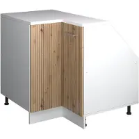 Vicco R-Line Hoekkeukenkast voor schuine wand – 75.6 cm met 1 deur, kastromp 60 cm diepte Artisanaal eiken