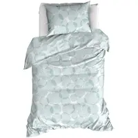 MOODIT Dekbedovertrek Odil Blanche Mint-140 x 200 / 220 cm | 1-Persoons