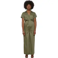 Vertbaudet Ruime jumpsuit met korte mouwen voor zwangerschap en borstvoeding in lyocell