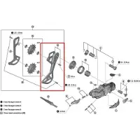 Shimano Gs Type Rd-m9250 Y3k798100 Buitenkooiplaat