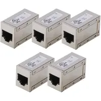 Digitus AT-AG-8-8-C6S-5 6, modulaire koppeling, afgeschermd - 5 stuks AT-AG-8-8-C6S-5 RJ45, behuizing (koppeling) Aantal polen (sensoren) 8 Zilver 5 stuk(s)