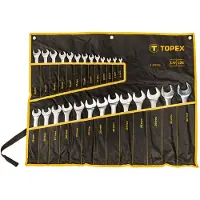 Topex - Ringsleutel Set - 6-32 mm - 26 Stuks - Voor Mechanisch Werk