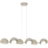 Emibig Hanglamp BOOM, beige, 6xG9x15W, metaal, afmetingen: 120x88x32cm, IP20, merk: