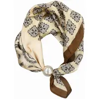 HS Parelsjaal - NIEUW - Satijnen Look met Magnetische Parel