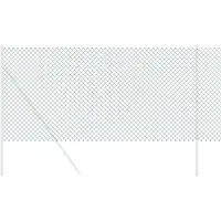 vidaXL Kettinglinkheining 25 x 0,6 m Staal Groen