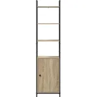vidaXL Boekenkast 6-laags 40 x 24 x 161 cm Bewerkt hout Sonoma Eik