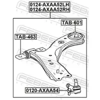 FEBEST 0124-AXAA52RH Draagarm