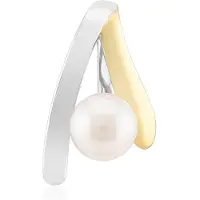 Cavill - Zilveren Hanger - 925 Sterling Zilver Rhodium - Japanse Akoya Parel 6,5 mm - Ronde Parel - Elegante Dames Sieraden met Certificaat