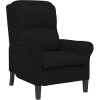 vidaXL Fauteuil Zwart 76 x 94 x 102 cm Microvezel