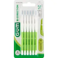 Gum Bi-Direction Interdentale Ragers 0.8 mm rood - 6 stuks