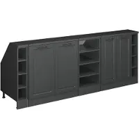 Vicco R-Line Keukenkast voor schuine wand – 210 cm Set van 5 kastrompen 60 cm diepte Antraciet landhuis