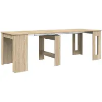 vidaXL Eettafel 240 x 85 x 75 cm Bewerkt hout Sonoma Eiken Rechthoekig