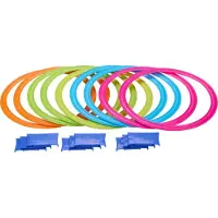 Eddy Toys Hinkelspel - 10 Ringen - Buitenspel - 20 Onderdelen