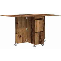 vidaXL Eettafel, 140 x 80 x 77 cm, houtvezel, gerecycled hout, rechthoekig