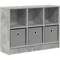 vidaXL Dressoir, betonkleur, 73,5 x 22,5 x 53,5 cm
