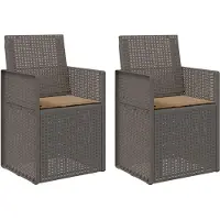 vidaXL Tuinstoelen 2 pcs Lichtgrijs, Taupe PP