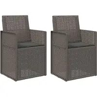 vidaXL Tuinstoelen 2 pcs Lichtgrijs en antracietkleurig PP