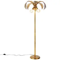 QAZQA Vintage vloerlamp goud 156cm 2-lichts - Botanica