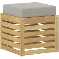 vidaXL Buitenstoel Bank Massief Acacia Hout Wit